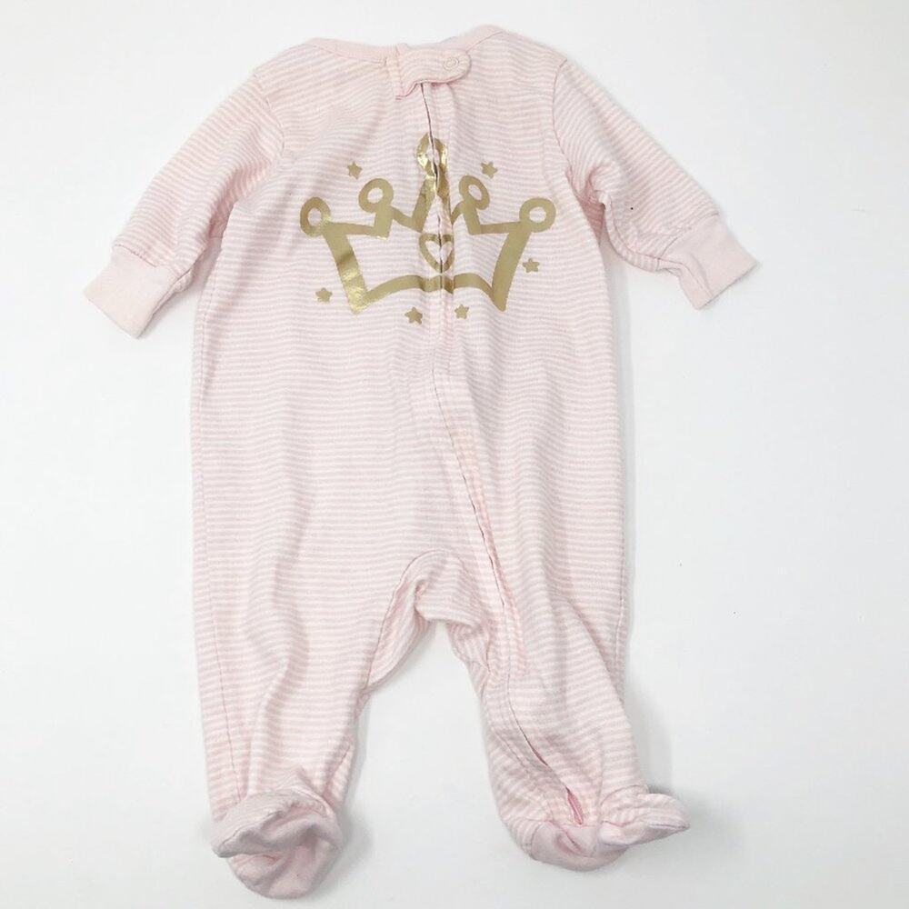 Gerber Newborn Baby Girl Pink Footie